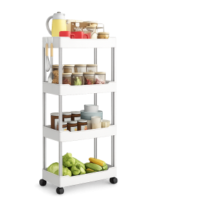 Multi Purpose Trolley Rack - White
