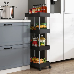 Multi Purpose Trolley Rack - Black